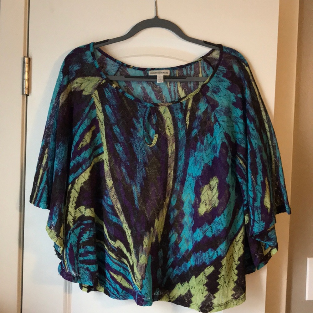 Poncho like top! Very cute! Great for summer! L